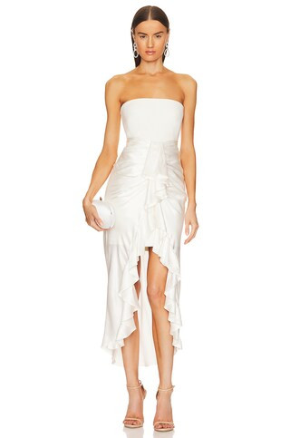 Cinq a Sept Georgiana Dress in Ivory from Revolve.com | Revolve Clothing (Global)