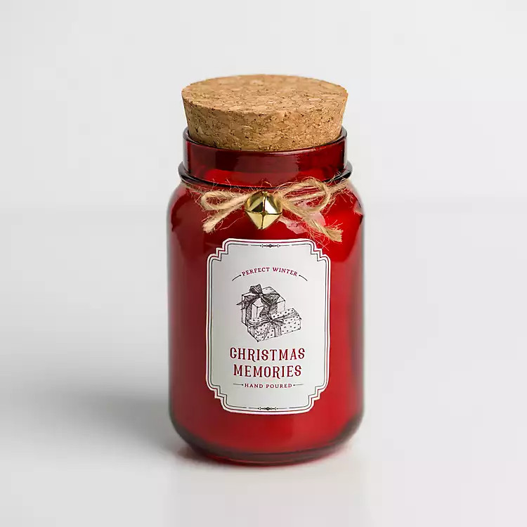 New! Christmas Memories Single Wick Mason Jar Candle | Kirkland's Home