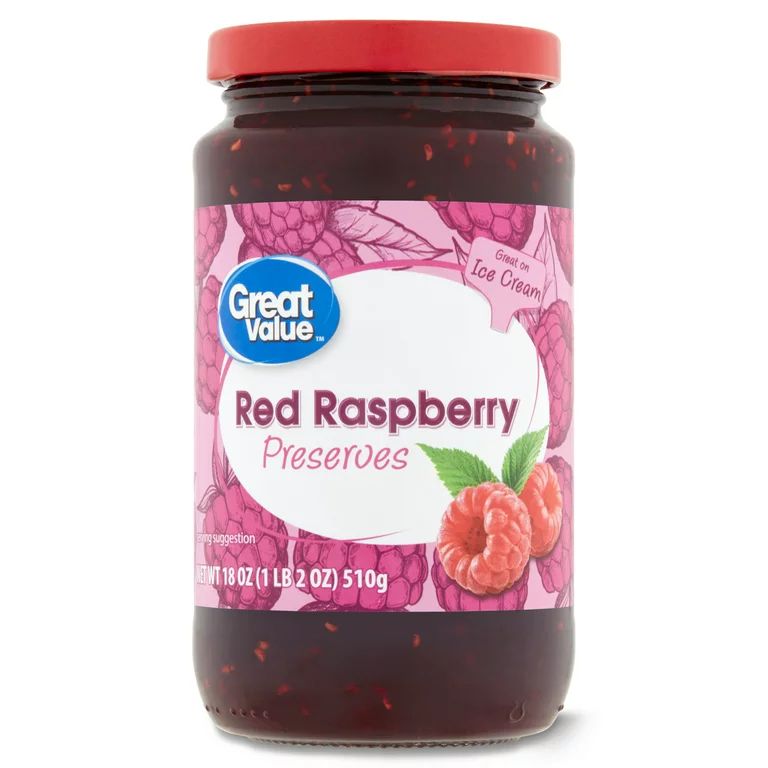 Great Value Red Raspberry Preserves, 18 oz | Walmart (US)