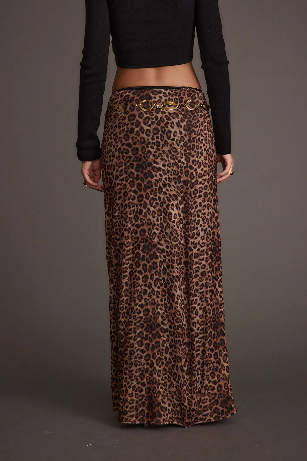 Julia Leopard Print Maxi Skirt | 12th Tribe