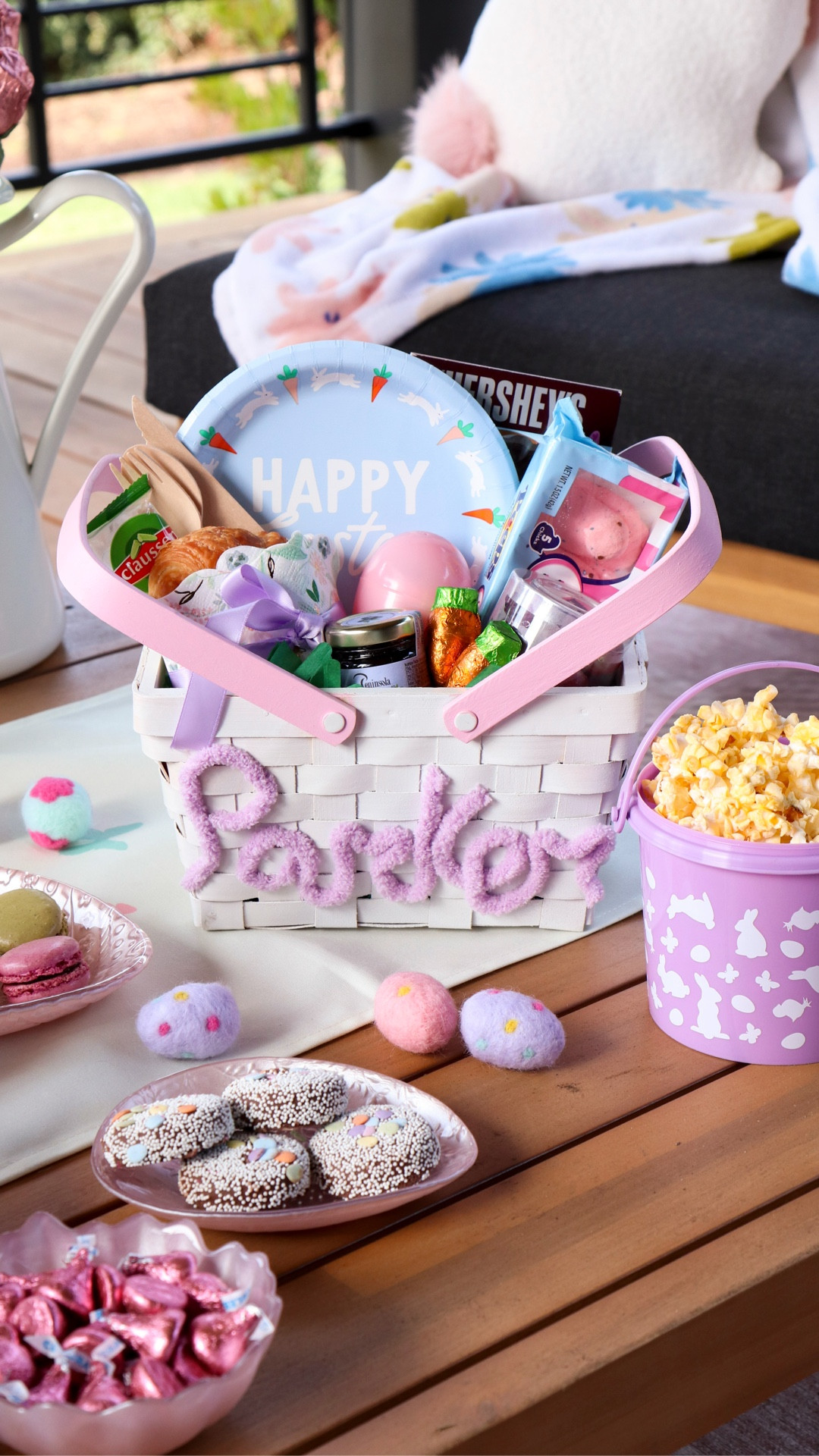 I can’t get over how these picnic baskets turned out 🌸🐣#OTCPartner
 
I painted them white & pink, added yarn names, then filled them with Easter treats and picnic goodies before styling the sweetest little Easter porch picnic!
It’s giving storybook spring! 🌷 Would you host this?
 
Picnic supplies & decor gifted by @orientaltrading
Comment PICNIC if you’d like the supply list 💕
#ltkpicnic #ltkeaster #springpicnic #easterideas #easterhosting #porchdecor #easterbasketideas #springentertaining

#LTKSeasonal #LTKKids #LTKspring