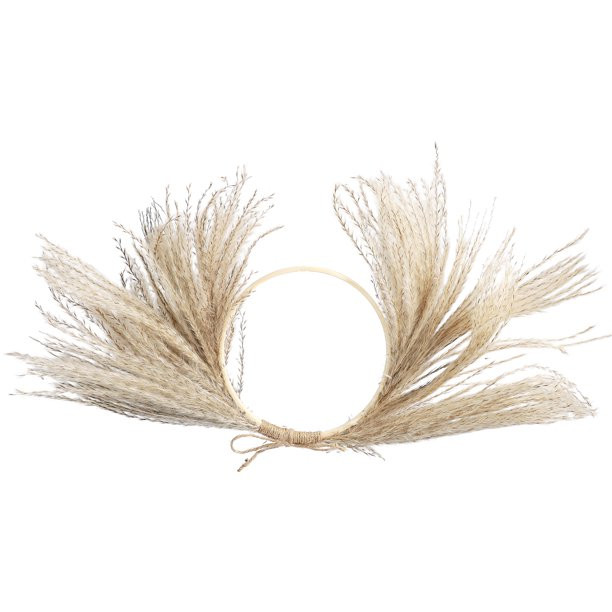 Doolland Pampas Grass Wreath for Front Door,Dried Flower Wreaths for Wall Decoration,Boho Pampas ... | Walmart (US)