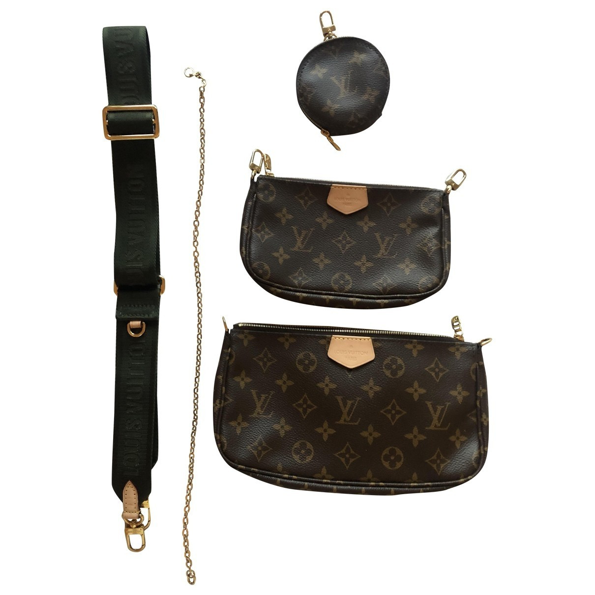 Louis Vuitton Multi Pochette Access Brown Cloth handbag for Women | Vestiaire Collective (Global)