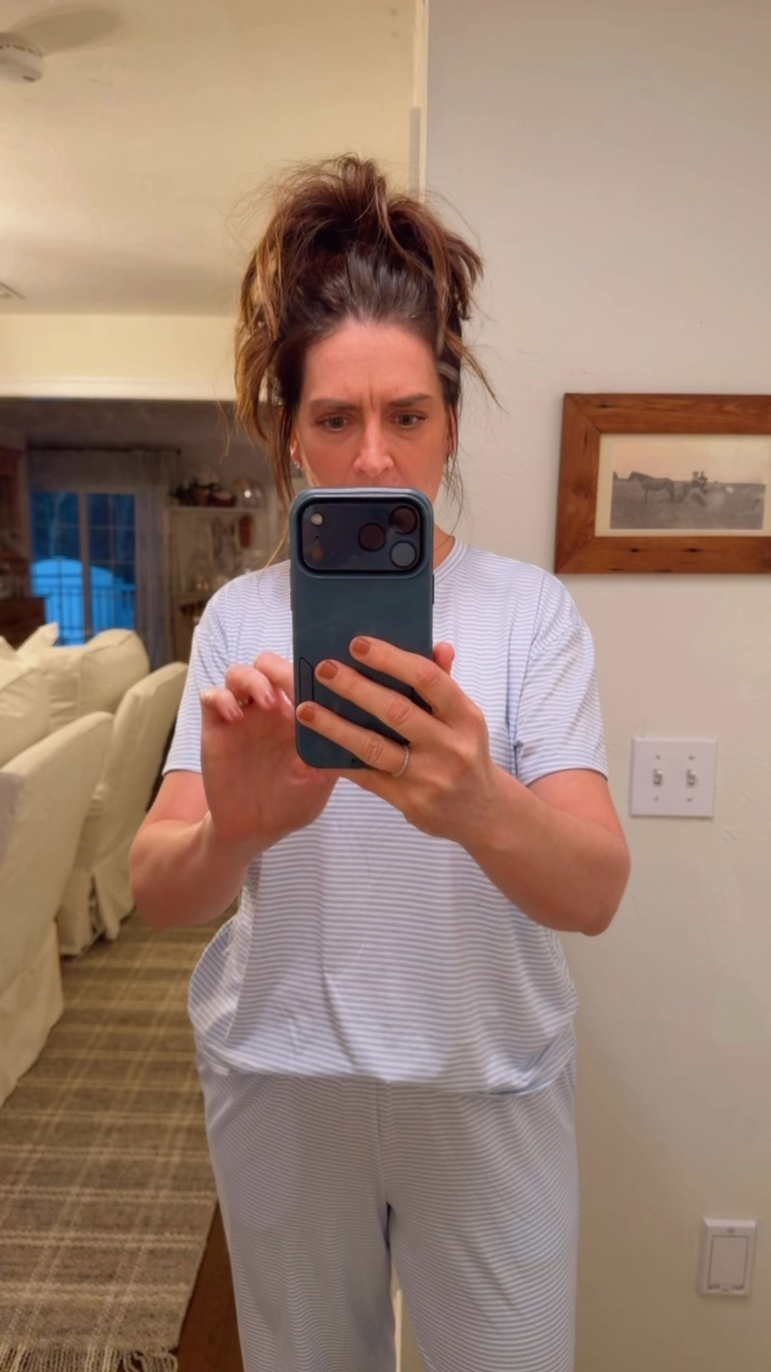 The coziest pajamas ever!!! They feel like butter. I ordered a medium, but if I ordered them again I’d get a size small. The waist is a little big but pajamas are meant to be a little oversized anyways, so I’m keeping them. 

#LTKTall #LTKselfcare