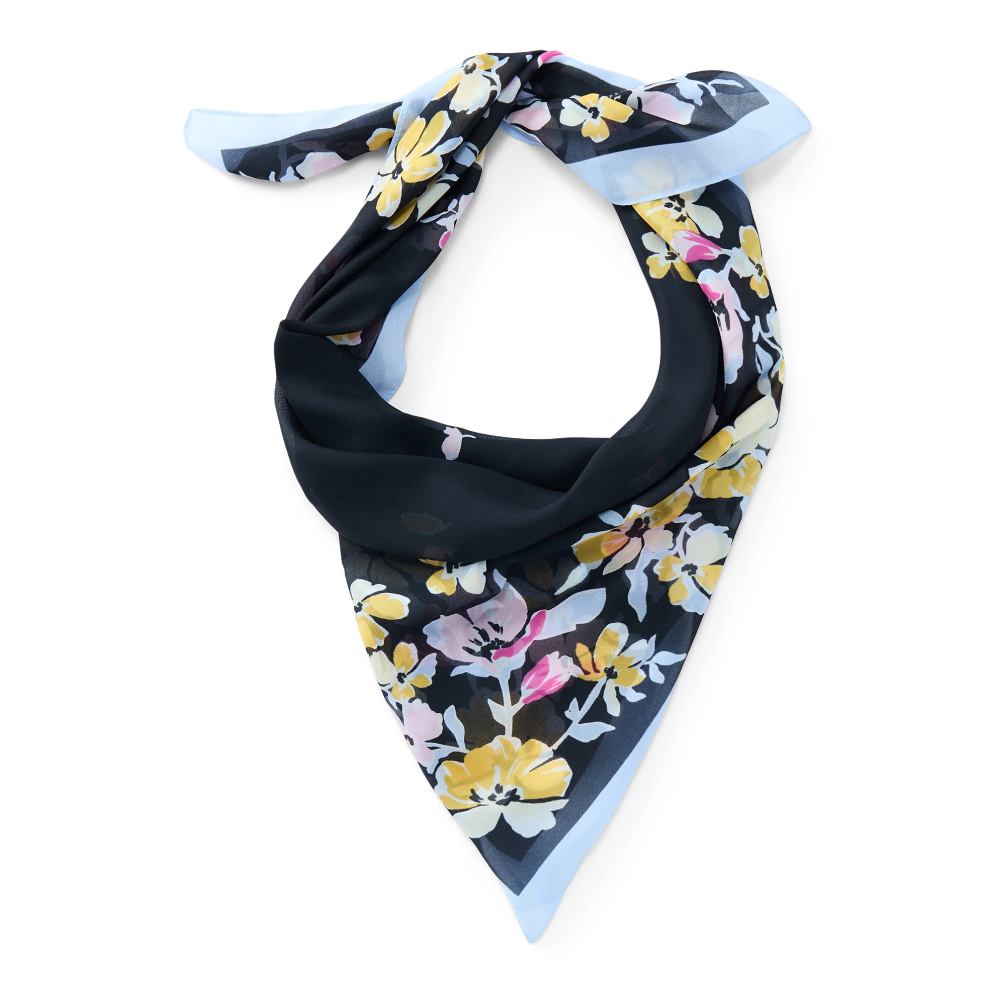 Time and Tru Women's Print Square Scarf | Walmart (US)