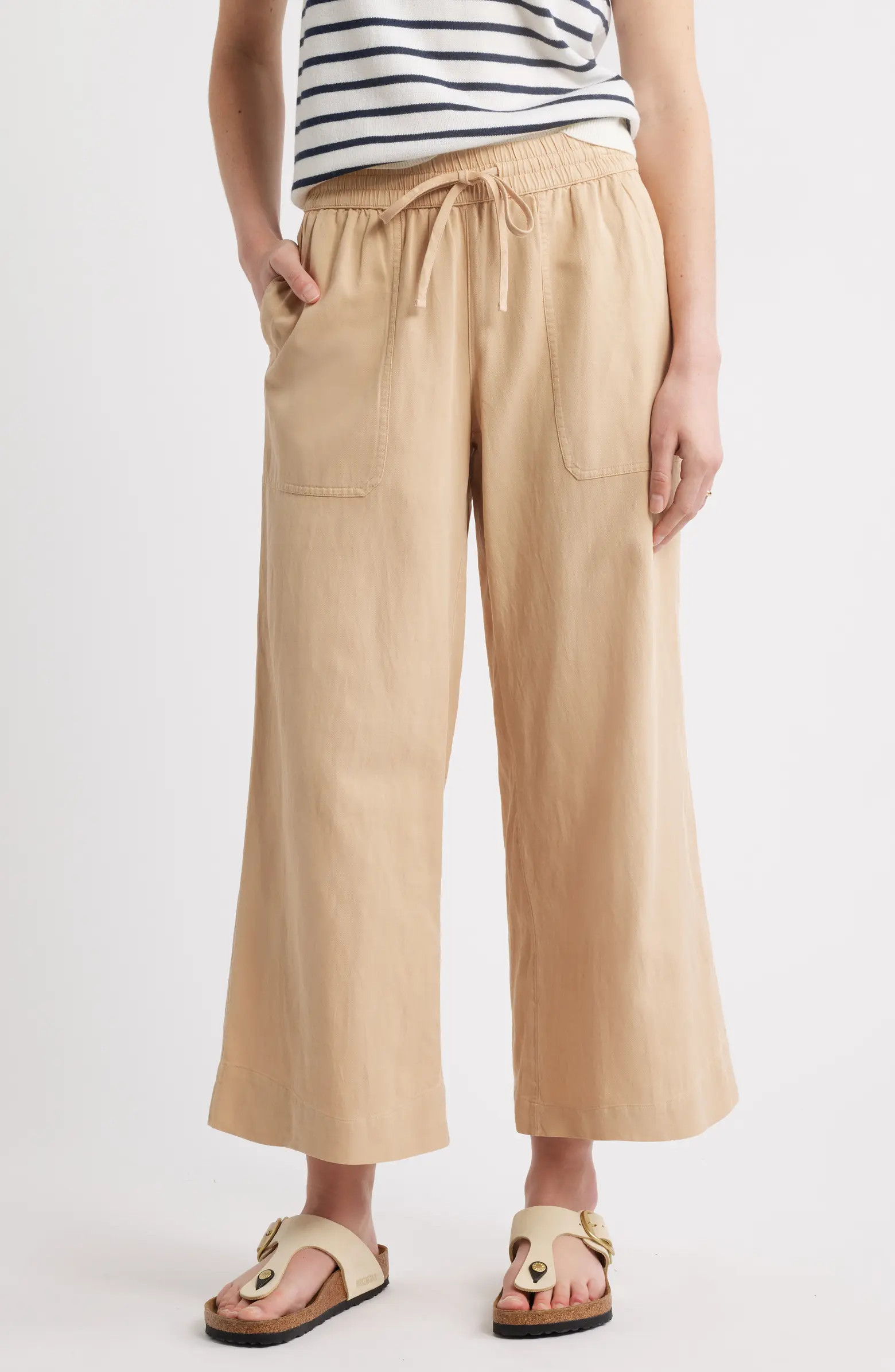 Caslon® Crop Drawstring Pants | Nordstrom | Nordstrom