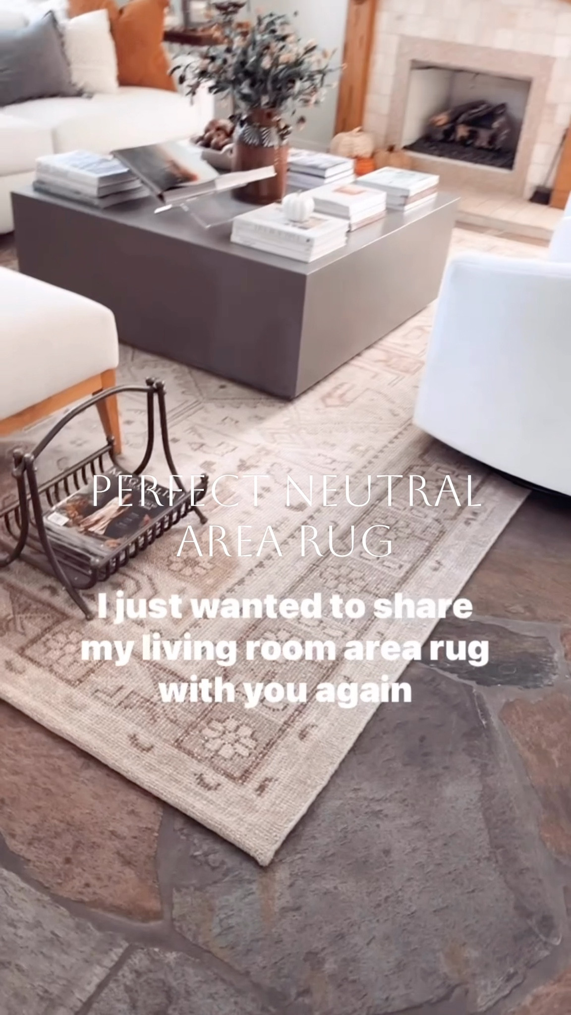 The perfect neutral area rug. Cream base with shades of taupe gray and camel brown. This is the Nicolette rug from Pottery Barn in color: Taupe

#LTKStyleTip #LTKHome #LTKFamily