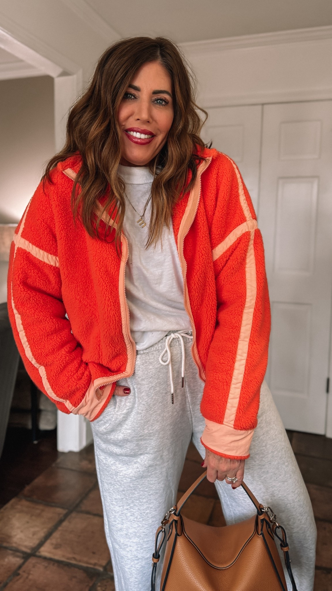 Cozy winter fit

Fleece look for less jacket from Amazon
Size large. Amazing quality and so cozy

20% off- High-rise wide leg sweatpants from Abercrombie/size medium/so cozy
Available in length options

Long sleeve tee from aerie size medium

Pebbled, Italian leather Crossbody bag



#LTKOver40 #LTKSaleAlert #LTKootd