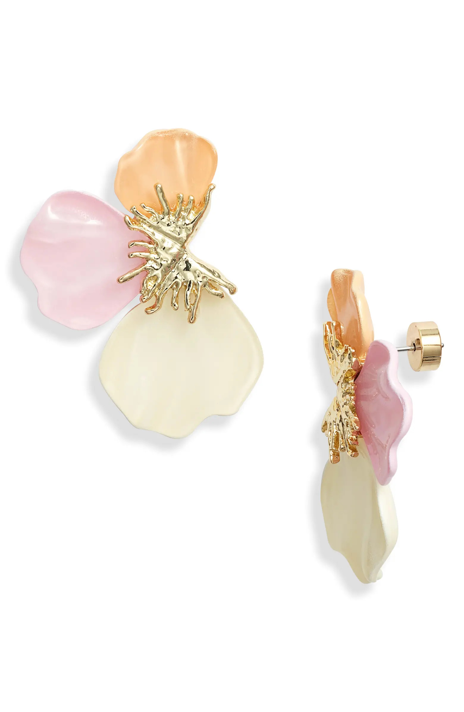 Flower Petal Enamel Earrings | Nordstrom