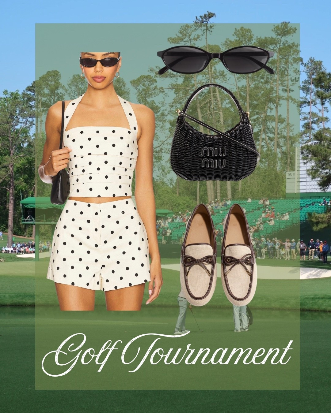 Golf tournament outfit golf set the masters Augusta miu miu 

#LTKootd