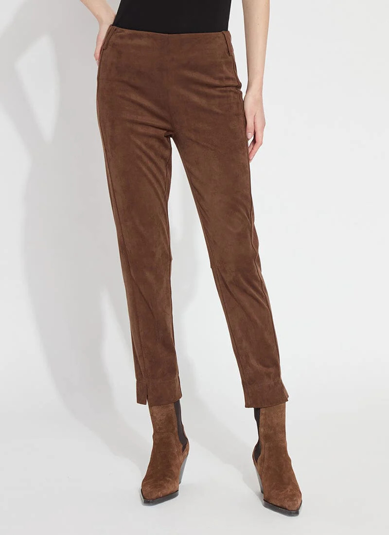 Brie Suede Ankle Trouser | Lysse