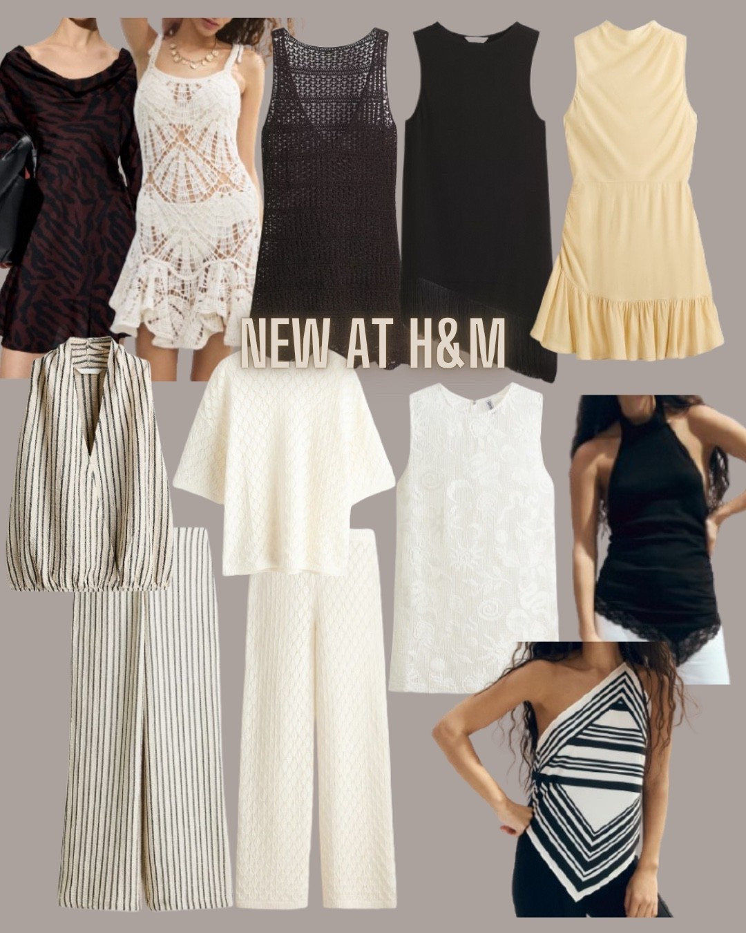 H&M fashion
Resort wear
Matching set
Swimsuit cover up
