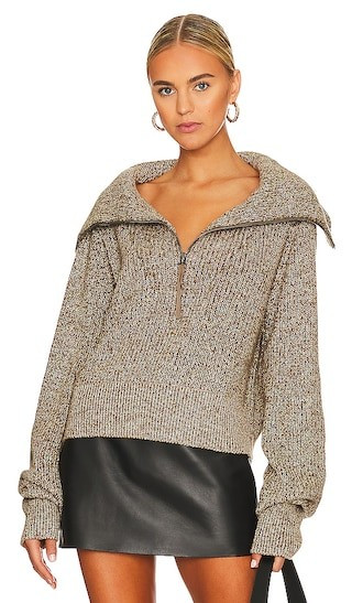 Varley Mentone Half Zip in Olive. - size XS | Revolve Clothing (Global)