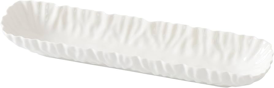 Pampa Bay Mascali Bianca Cracker Tray, 13.25"" x 3.25"" x 1.75"" Tall, White | Amazon (US)