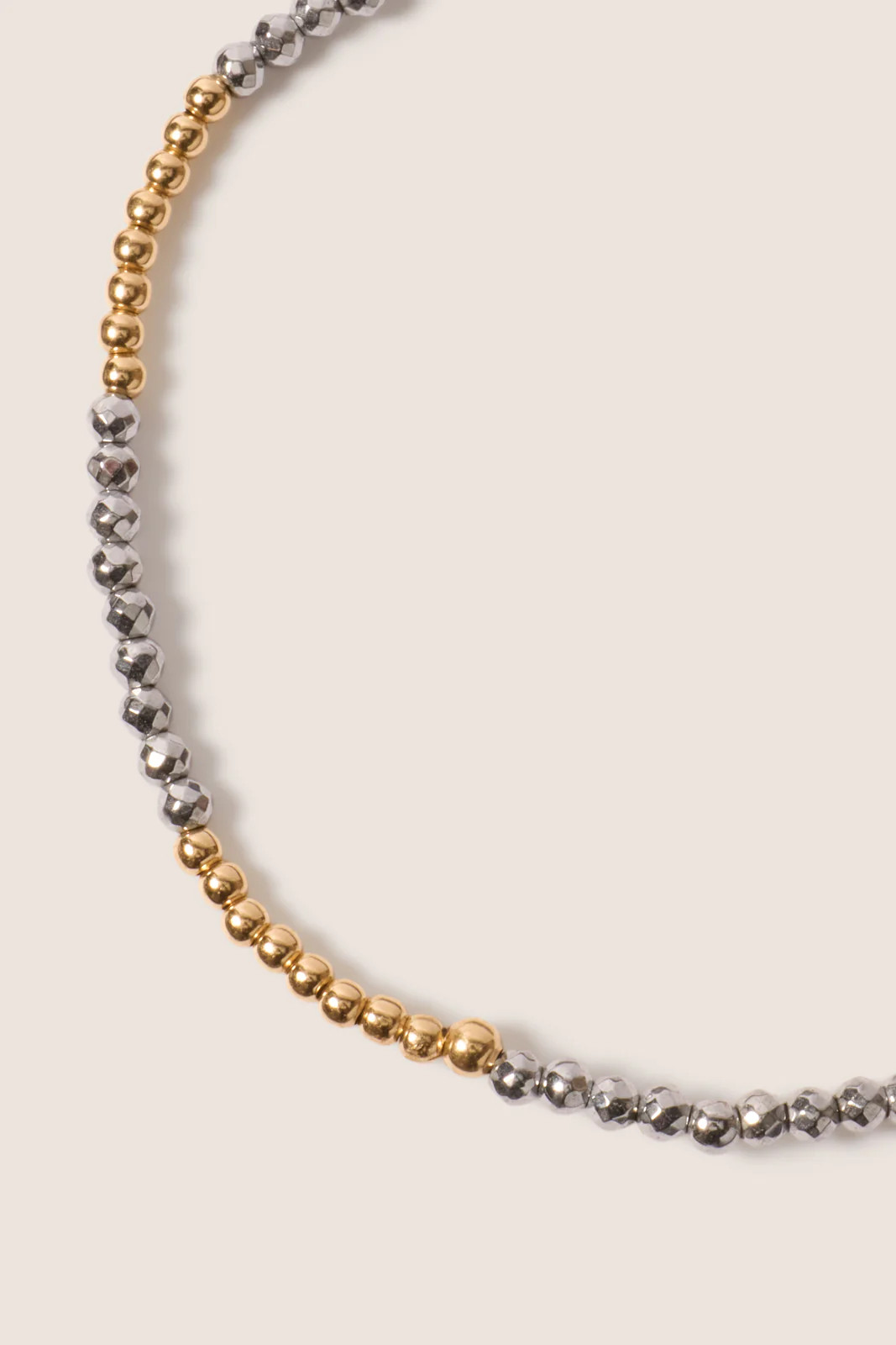 Blissful Pattern 2mm Bead Bracelet - Silver Facete | Evereve