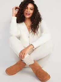 Cozy Faux-Suede Boots for Women | Old Navy (US)