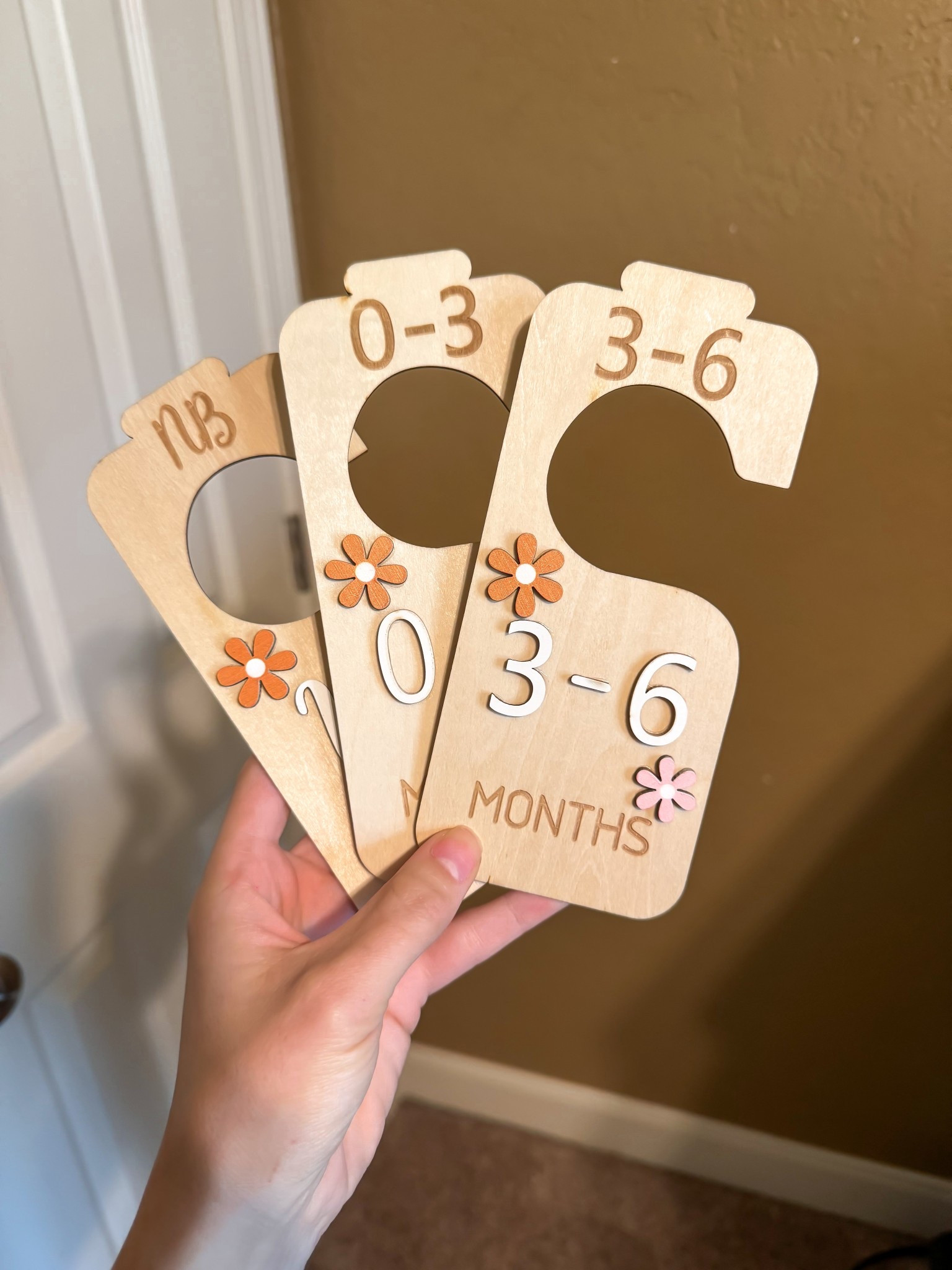 Baby closer organizers! Love the little daisies. Found these on Amazon! 

Baby
Nursery
