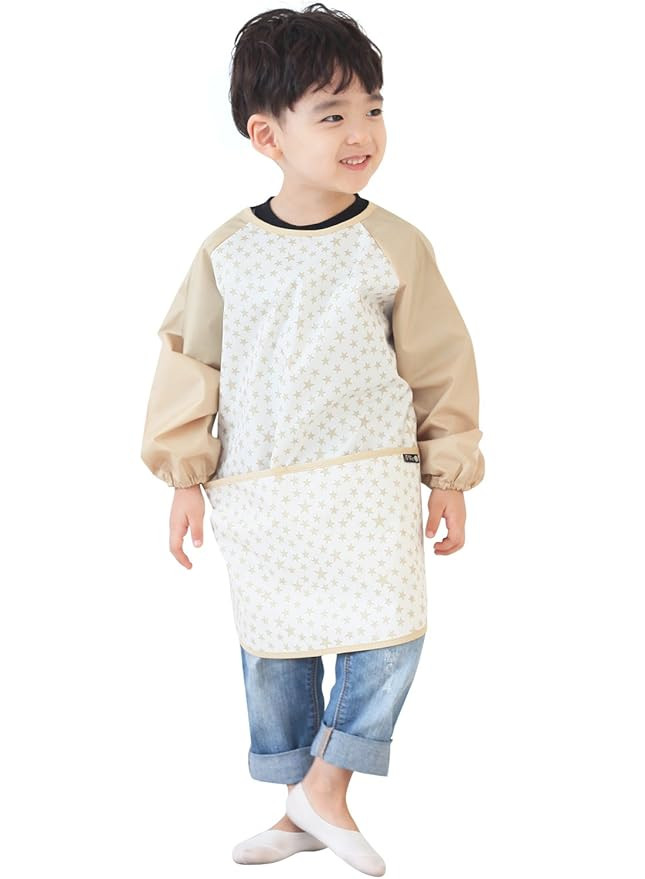 Plie Waterproof Kids Art Smocks 37 Colors (Age 1-10, S-XXL Size), Begie Star (12-L) | Amazon (US)
