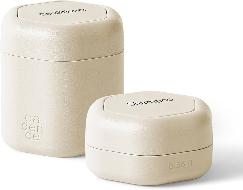 Cadence Travel Containers Basic Skincare Set - Magnetic Containers with Lids,Carry On Travel Esse... | Amazon (US)