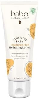 BABO Botanicals Sensitive Baby Fragrance-Free Daily Hydrating Baby Lotion - Shea Butter & Jojoba ... | Amazon (US)
