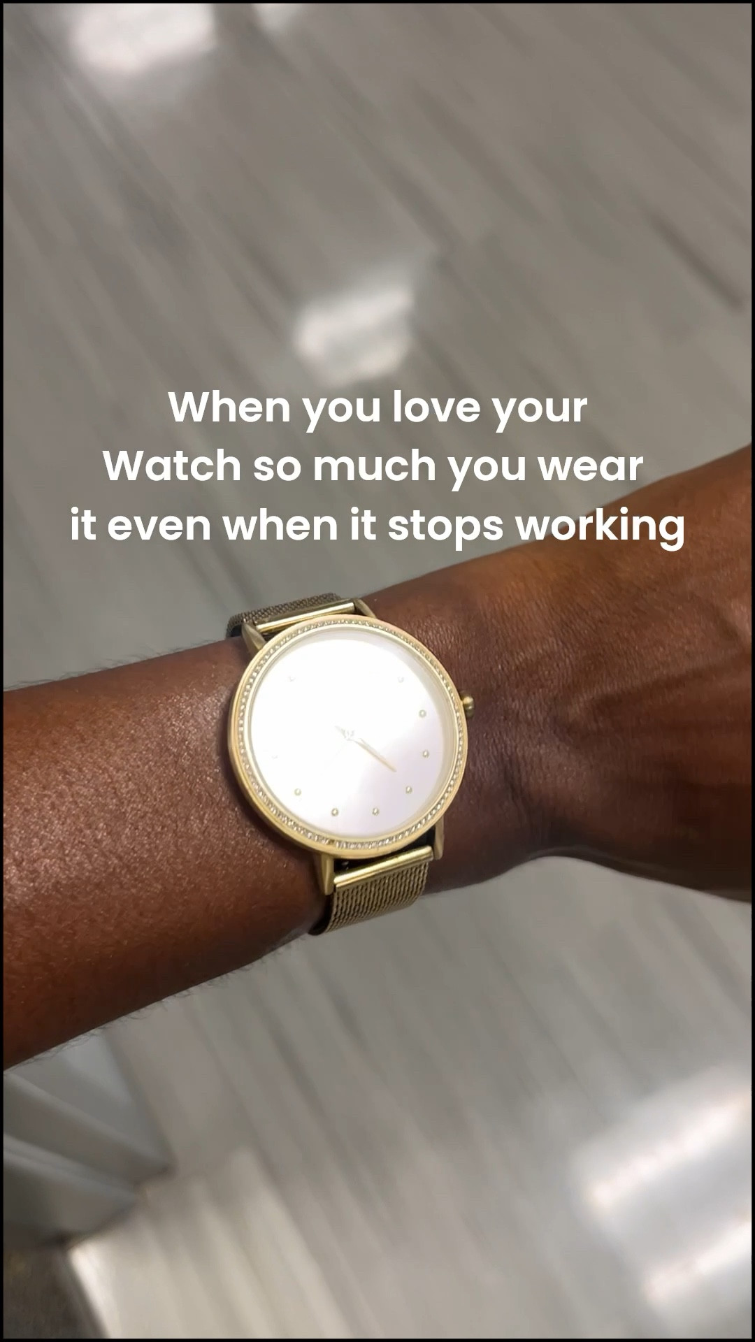 Maybe if I wear it enough, I will remember to get a battery for it! 

Drop a 💛 if you love watches

#watch #love #watchlover 

#LTKStyleTip #LTKBeauty #LTKWorkwear