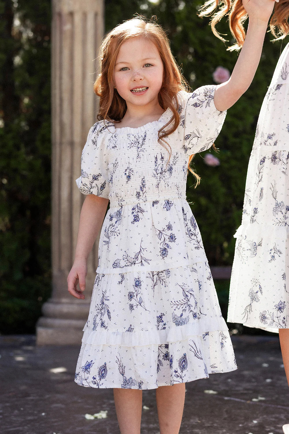 Mini Roselyn Dress in Blue Enchanted Floral | Ivy City Co