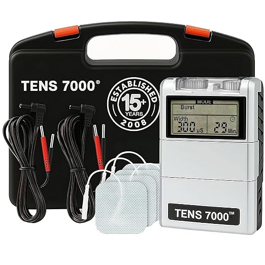 TENS 7000 Digital TENS Unit with Accessories - Muscle Stimulator Machine for Back Pain Relief, Sc... | Amazon (US)
