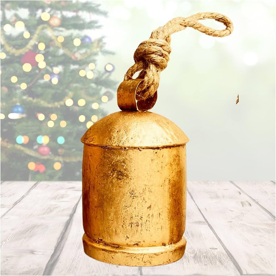 Rustic Decorative Bell 4" Traditional 1pc Shabby Chic Vintage Bell Brass Coated Country Style Cow... | Amazon (US)