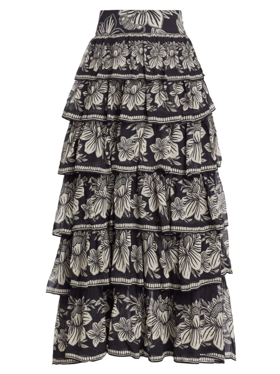 Pasley Bloom Tiered Maxi Skirt | Saks Fifth Avenue