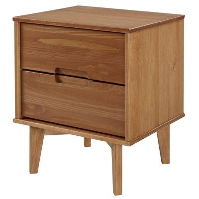 Mid Century Modern Wood Nightstand - Saracina Home | Target