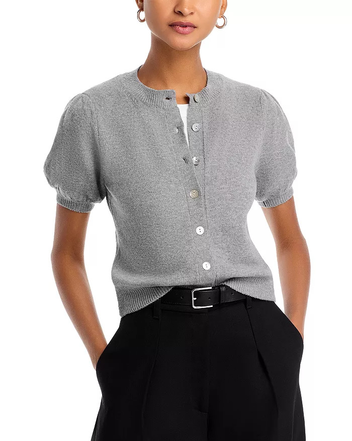 FRENCH CONNECTION Vhari Puff Sleeve Cardigan Back to results -  Women - Bloomingdale's | Bloomingdale's (US)
