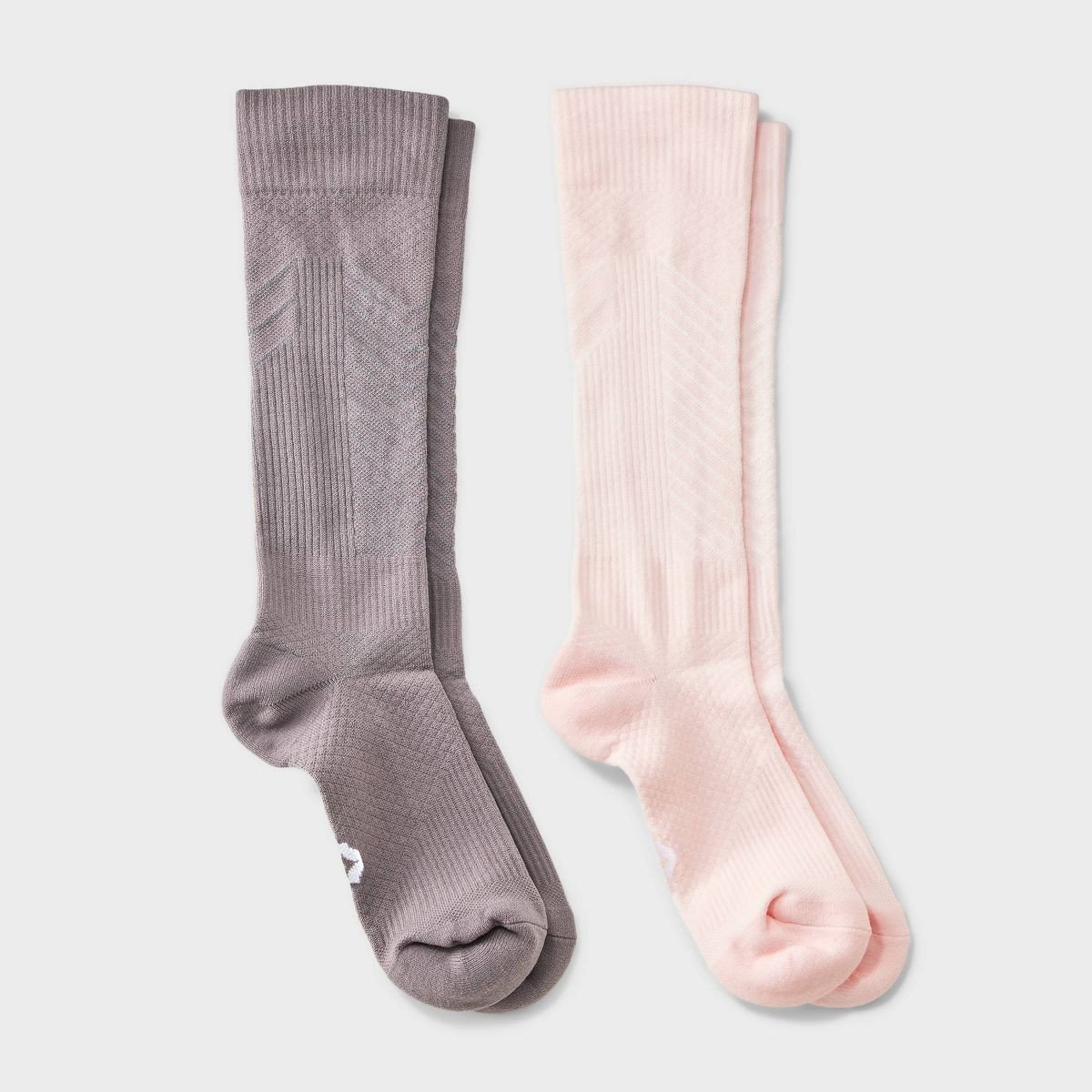 Women's Essential Compression Socks - All In Motion™ Pink/Gray | Target