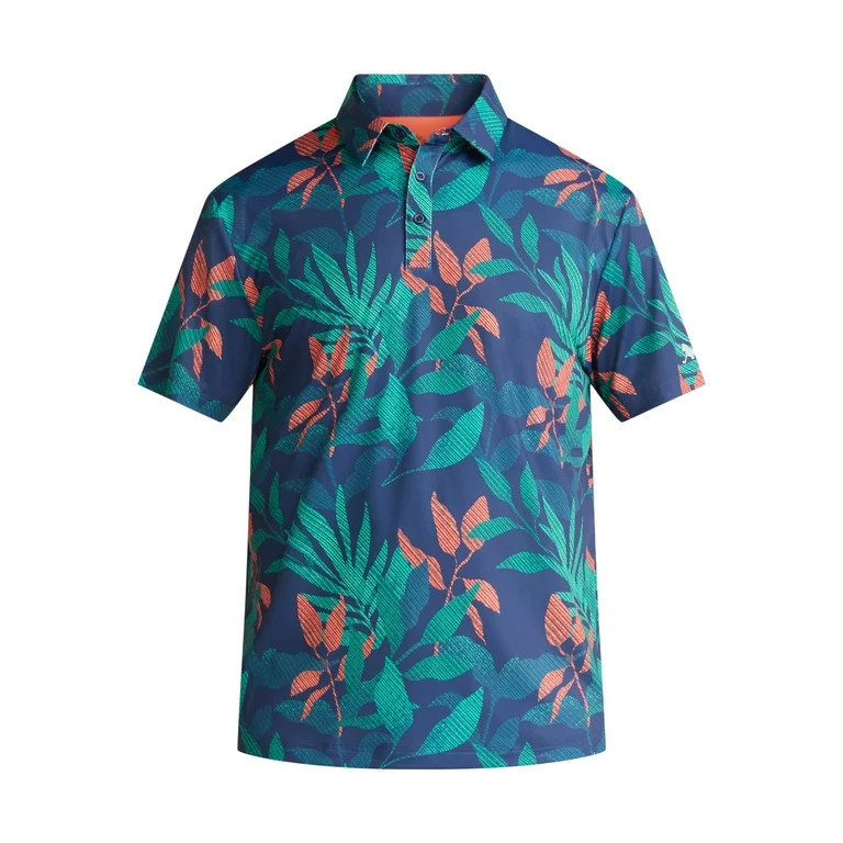 Birdie Bound Novelty Print Golf Polo Shirt, Men's & Big Men's Sizes S-5XL | Walmart (US)