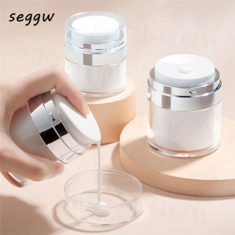 Bomba Airless Creme Dispensador Recipiente Hidratante Frasco De Refilável A Vácuo Recipientes C... | Shopee (BR)