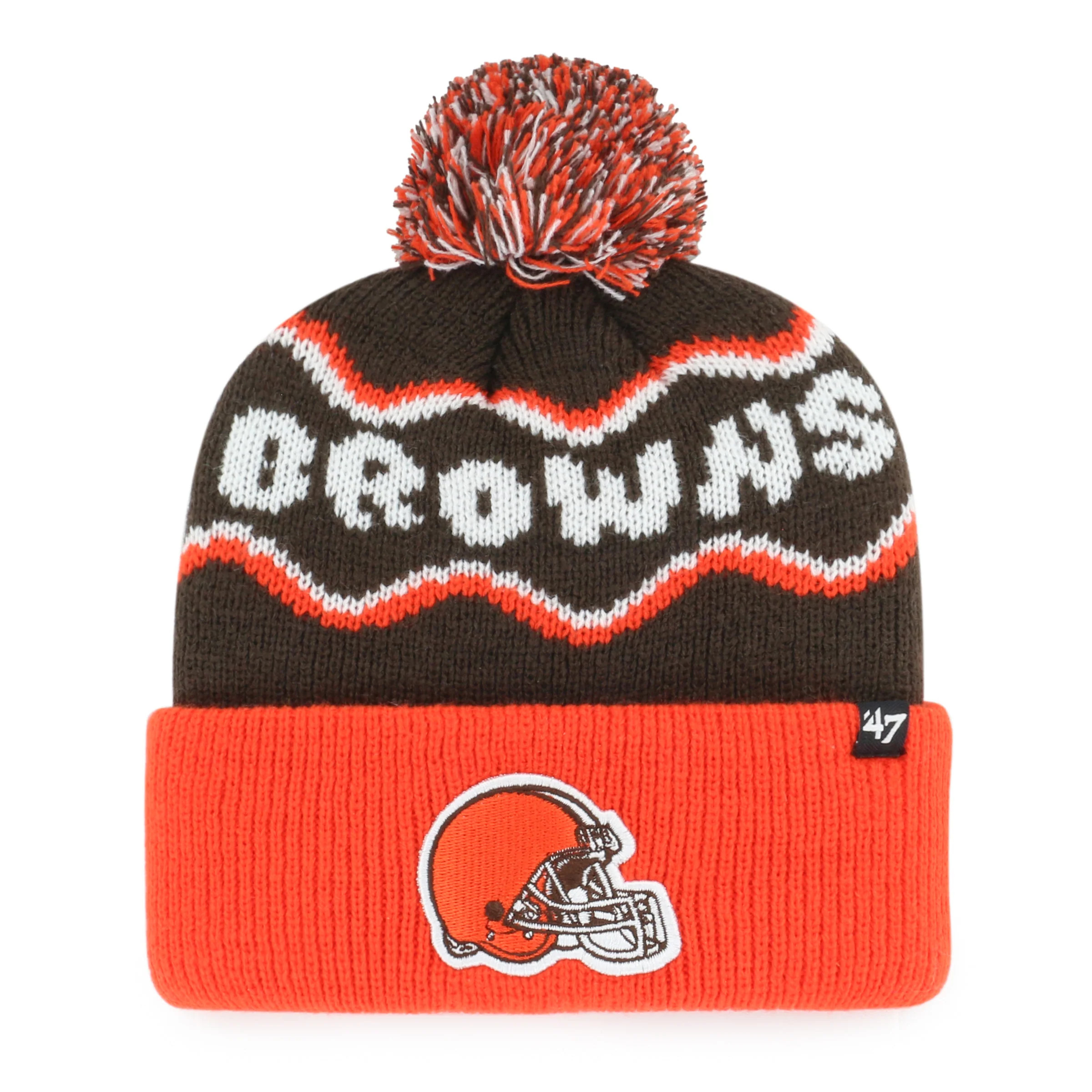 CLEVELAND BROWNS SQUIGGLE SCRIPT '47 KID'S CUFF KNIT | '47Brand