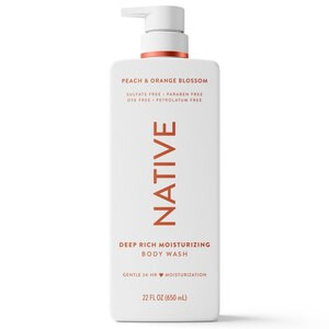Native Body Wash, Peach & Orange Blossom, 22 OZ | CVS Health