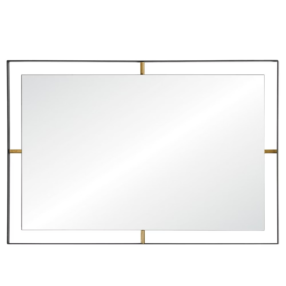 Framed Rectangular Wall Mirror - Matte Black - Rogue Décor, Adult Unisex | Target