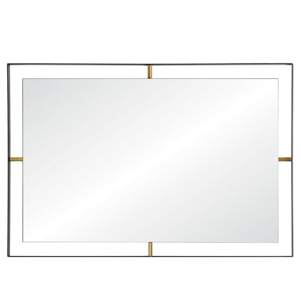 Framed Rectangular Wall Mirror - Matte Black - Rogue Décor, Adult Unisex | Target