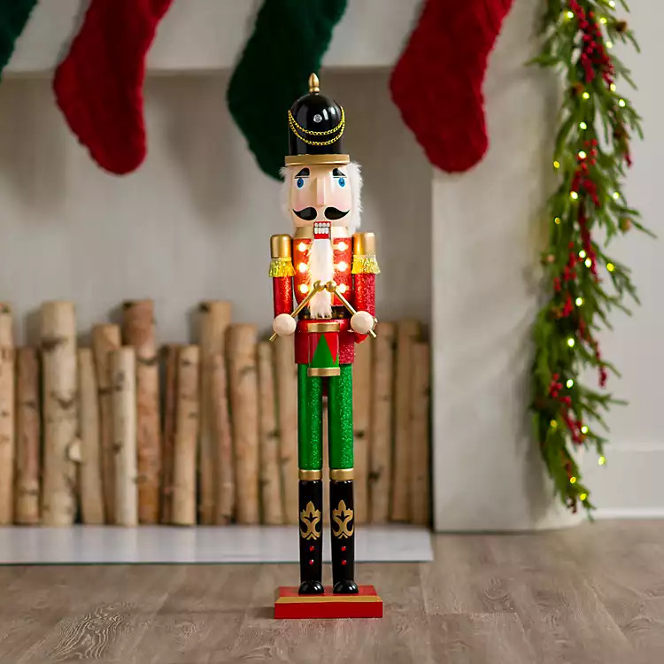 New! LED Nutcracker with Drums Figurine | Kirkland's Home