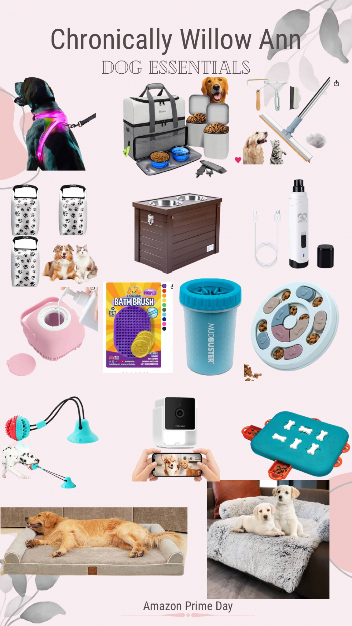 Fantastic dog essentials that are great for any dog owner. These are great for dogs who are overly fast eaters & helps them slow their eating. Great food storage options, nail trimmers, paw cleaners, bath scrubbers, cameras to watch your dog when you are away.


#LTKxPrime #LTKsalealert #LTKfamily