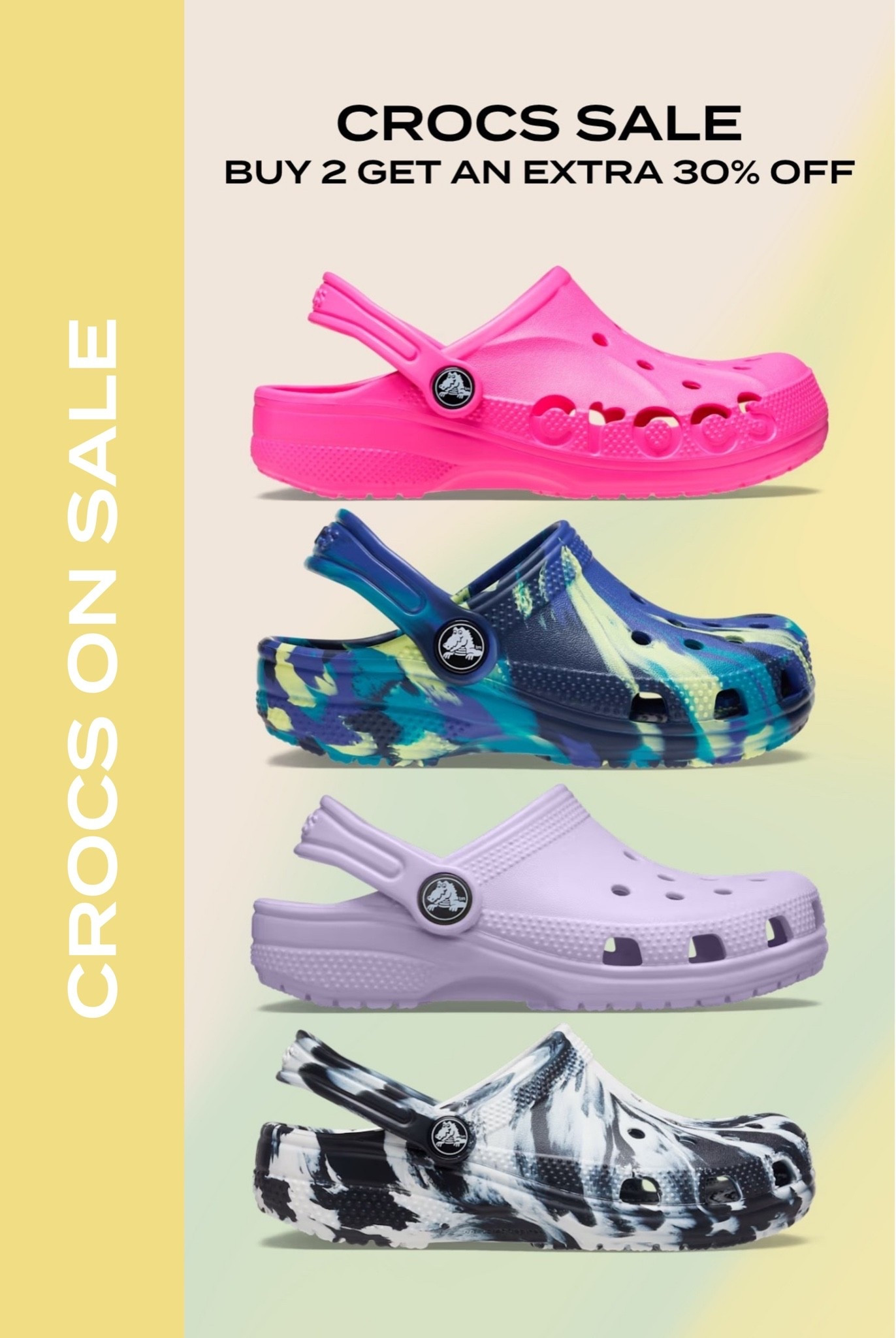 Buy 2 Crocs get an extra 30% off!

#LTKSaleAlert #LTKmomlife