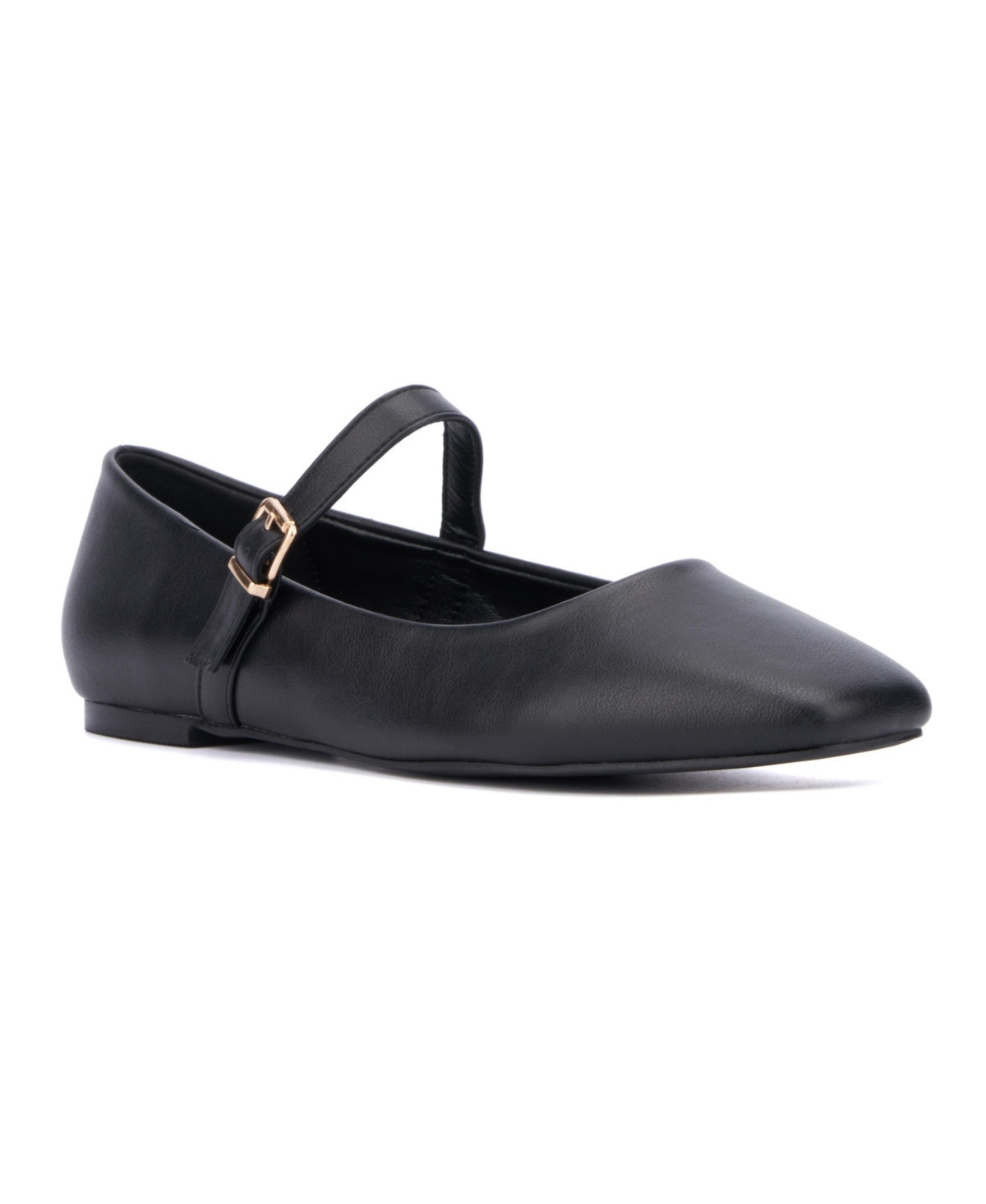 New York & Company Women's Page- Buckle Ballet Flats - Black | Macy's