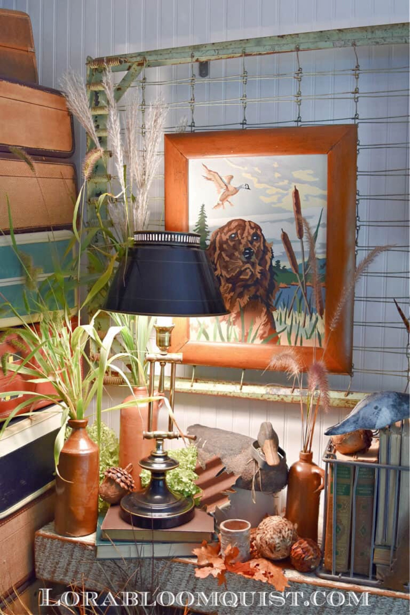 For a different take on Fall decor,  try a vintage duck hunting theme. It’s a cozy, rustic look that can go anywhere. Incorporate plenty of natural grasses and textures and subtle Fall colors.
Here are some vintage & new items you can include. Shop the look!
To see my full Fall Mantel with a hunting theme, see Lorabloomquist.com

#LTKSeasonal #LTKhome