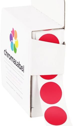 ChromaLabel 3/4 Inch Circle Labels, Permanent Colored Dot Sticker, Round Sticky Dots Ideal Office... | Amazon (CA)