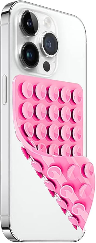 1 Pack Silicone Suction Cup Phone Case Mount Double Sided, Hands-Free Strong Grip Silicon Phone H... | Amazon (US)