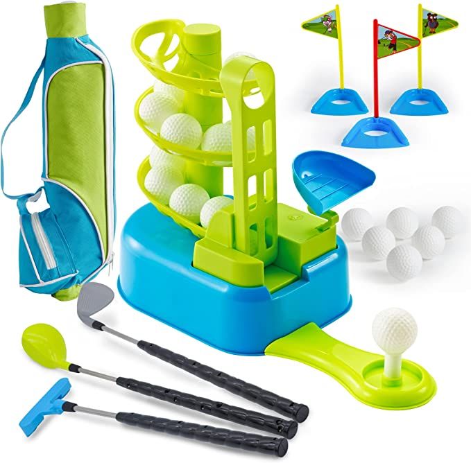 JOYIN Club Golf Comprehensive Toy Set with 3 Golf Clubs, 3 Club Heads, Deluxe Toy Golf Bag, 15 Tr... | Amazon (US)