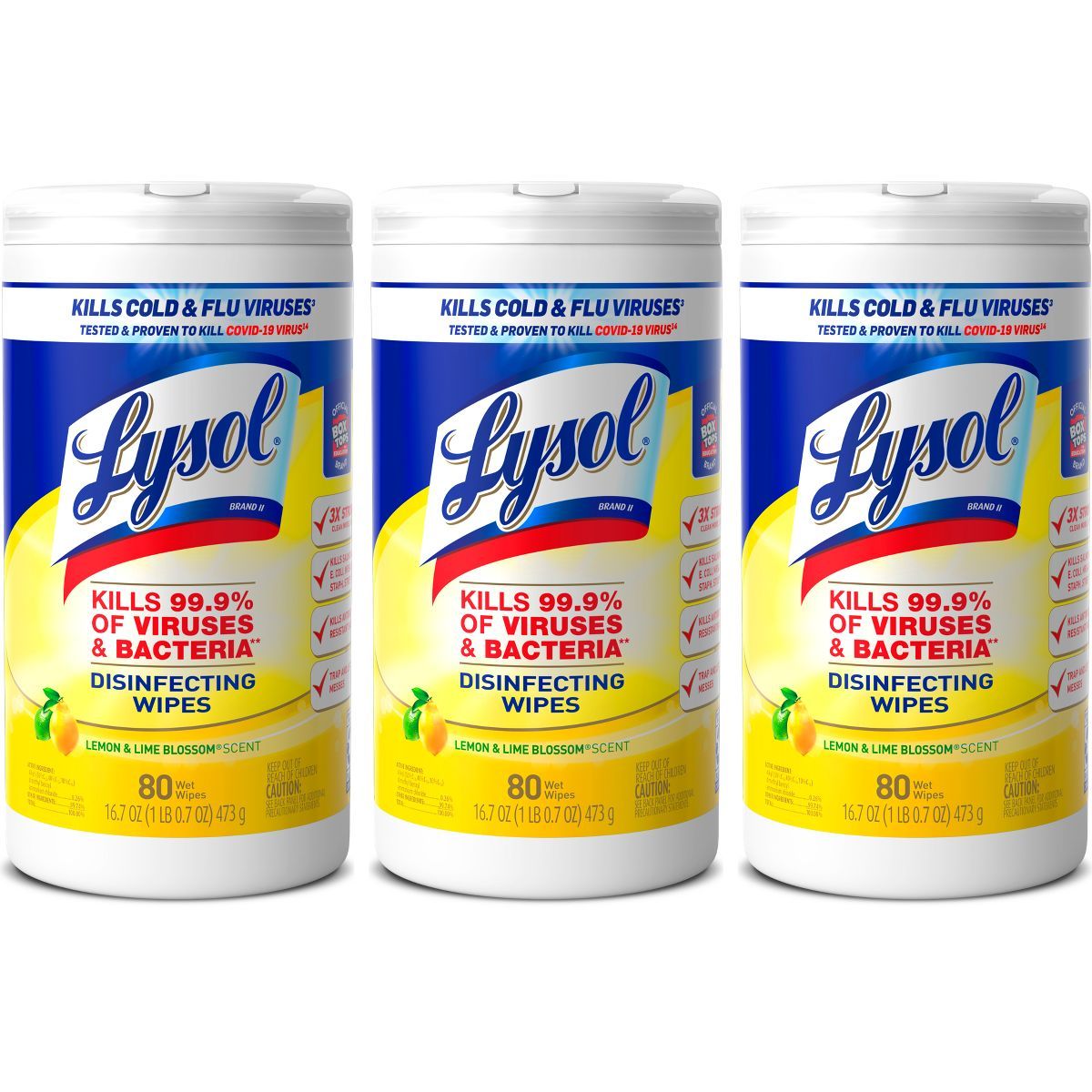 Lysol Lemon & Lime Disinfecting Wipes - 3ct | Target