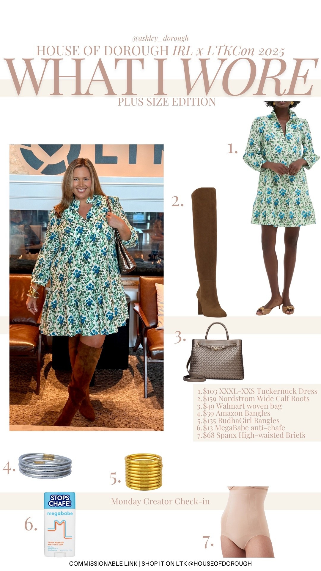 What I wore for #ltkcon creator check in meet and greet today!! This dress is on clearance size up! I wear the xxxl !! Boots are wide calf! 

Plus size fashion, ltkcon, trendy outfit ideas, midsize fashion, fall outfit idea, wide calf boots, early fall outfit

#LTKStyleTip #LTKCon #LTKPlusSize