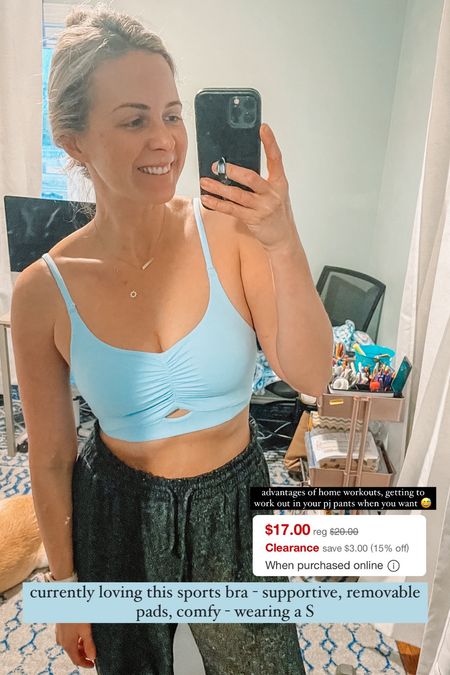 Spring sports bra on sale from target! 

#LTKSeasonal #LTKsalealert #LTKfitness