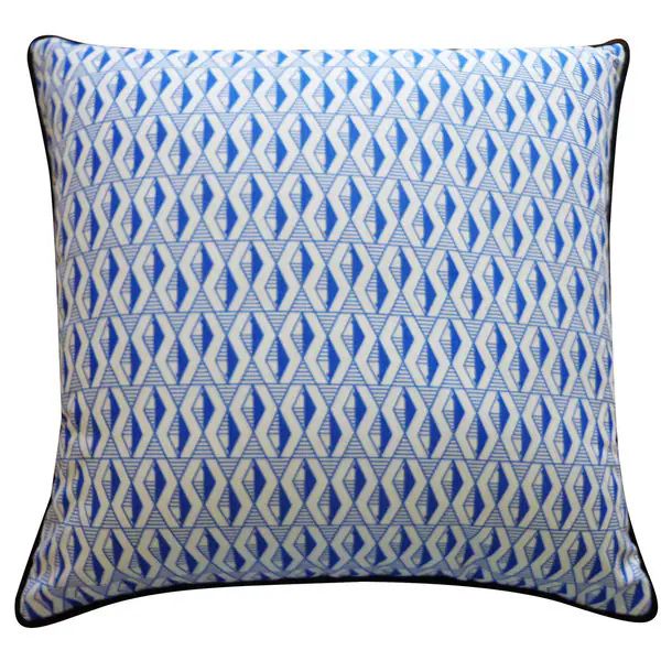 Geo Fish Blue Pillow | Bed Bath & Beyond